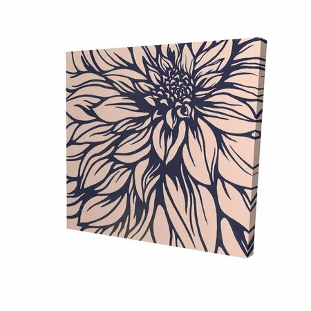 FONDO 16 x 16 in. Dahlia Flower-Print on Canvas FO2789476